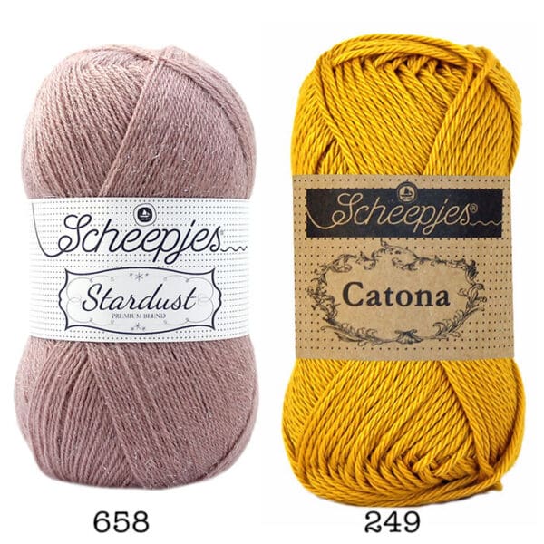 Haakpakket Stardust Pearl Rose shawl maat L - Afbeelding 12