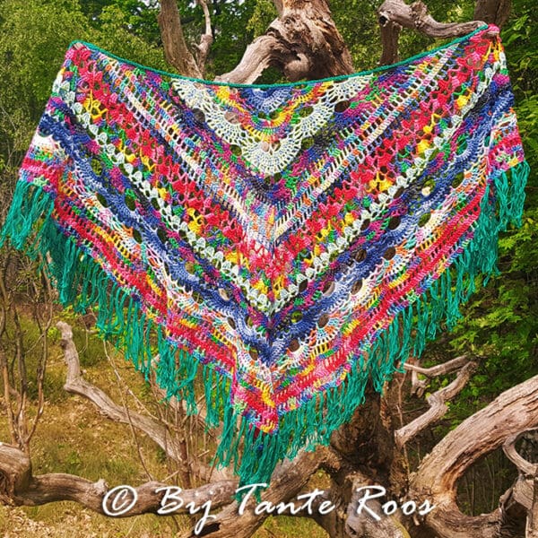 Pattern Ocean Rose Shawl (ENGLISH, US) - Afbeelding 3