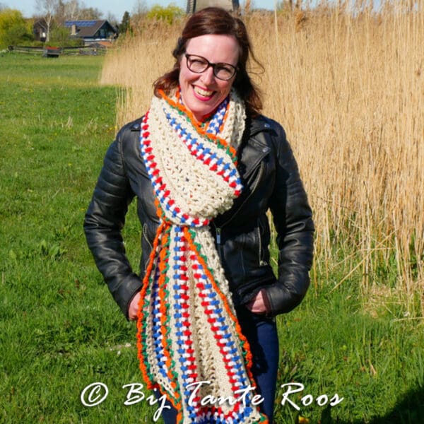 Haakpakket Dutchy Rose Rechte Sjaal - Afbeelding 3
