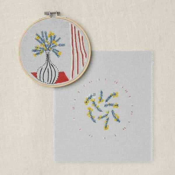 Borduurpakket DMC Borduurkit duo The Mellow Mimosa