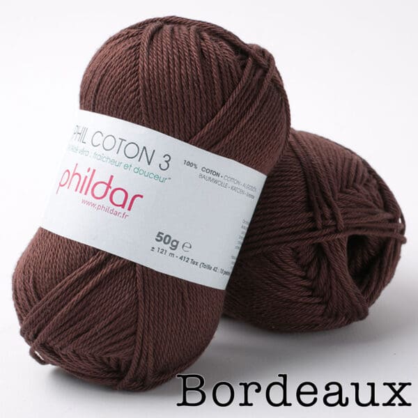 Phildar Phil Coton 3 - Bordeaux