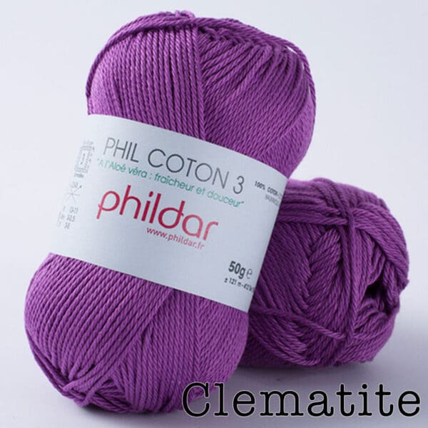 Phildar Phil Coton 3 - Clematite