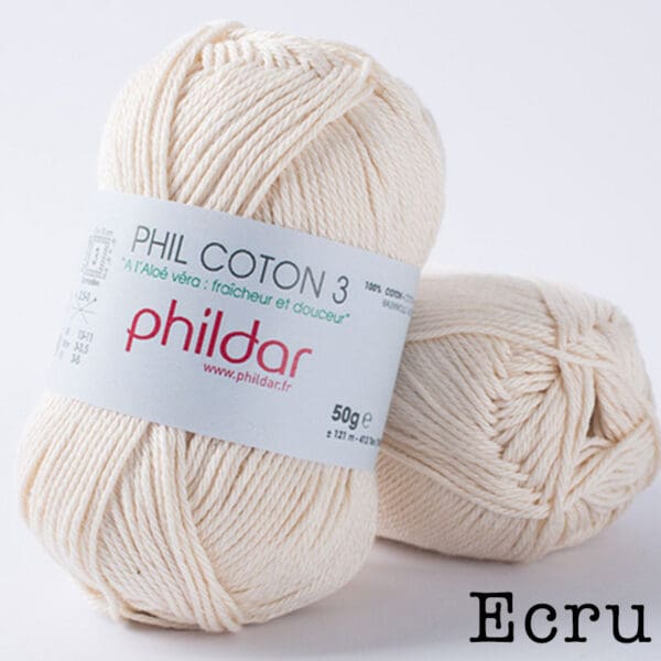 Phildar Phil Coton 3 - Ecru