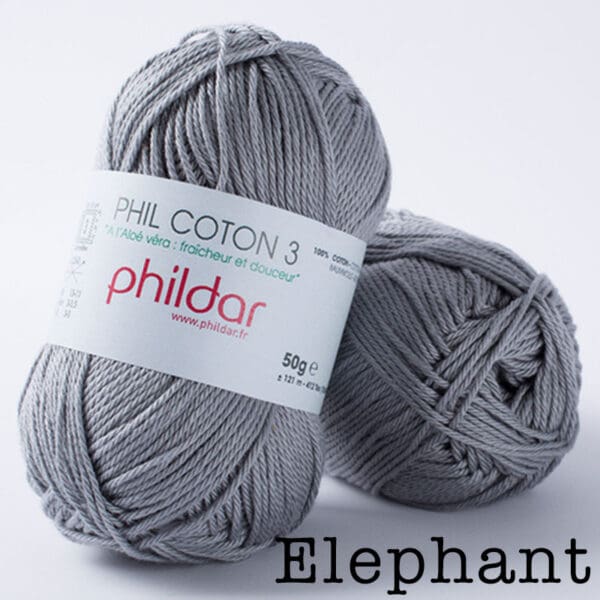 Phildar Phil Coton 3 - Elephant