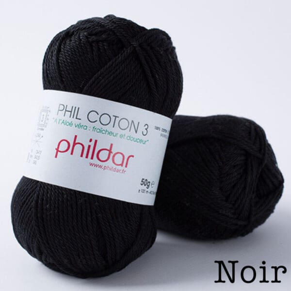 Phildar Phil Coton 3 - Noir