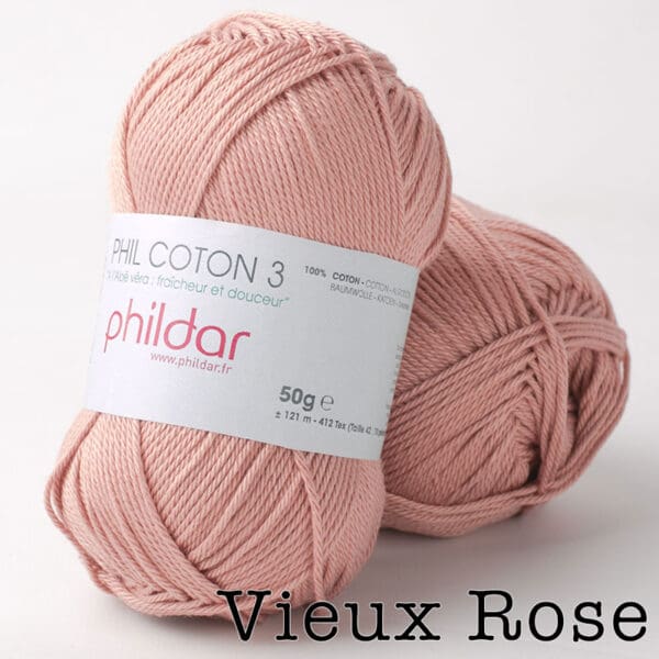 Phildar Phil Coton 3 - Vieux Rose