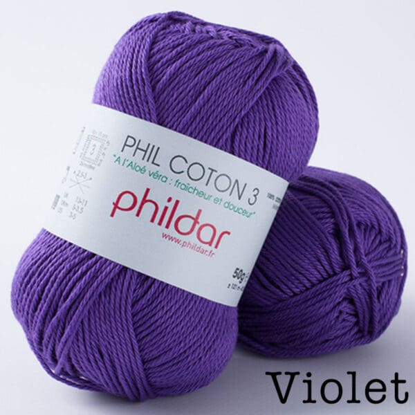 Phildar Phil Coton 3 - Violet