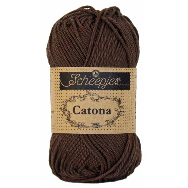 Scheepjes Catona 25gr - 162 Black Coffee