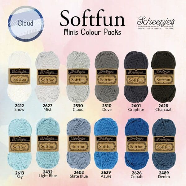 Scheepjes Softfun Colour Pack Minis Cloud - Afbeelding 2
