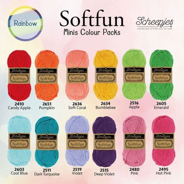 Scheepjes Softfun Colour Pack Minis Rainbow - Afbeelding 2