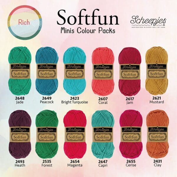 Scheepjes Softfun Colour Pack Minis Rich - Afbeelding 2