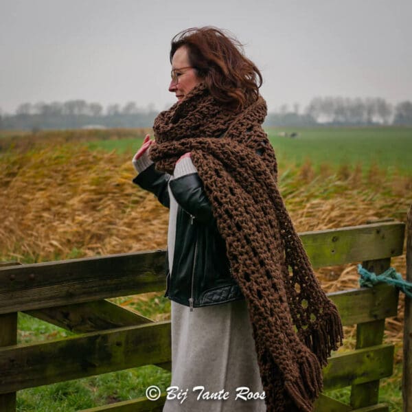 Haakpakket Cross Rose Sjaal - Afbeelding 2