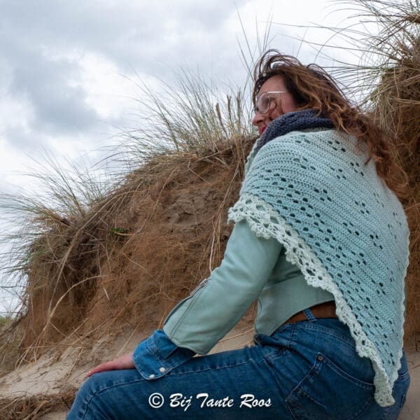 Haakpatroon Flowerdrops Shawl - Afbeelding 2