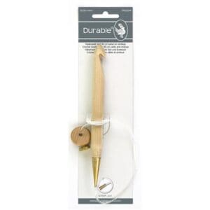 Durable Tunische haaknaald 15cm 15mm met 40cm kabel